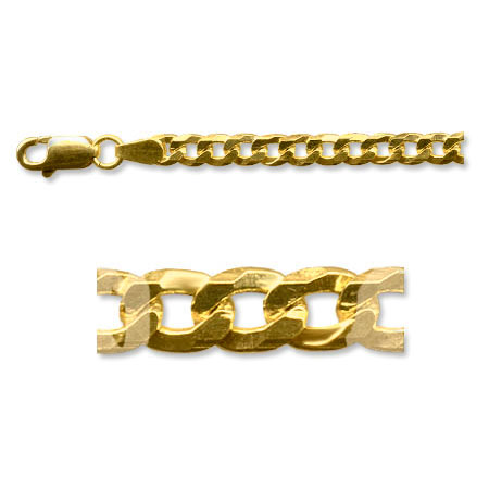 Złoty łańcuszek 55cm - Pancerka