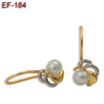Złote kolczyki z perłami EF-184