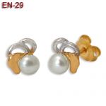 Kolczyki złote z perłami EN-29