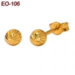 Złote kolczyki - kuleczki EO-106