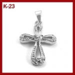 Krzyżyk srebrny K-23