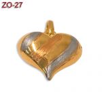 Złota zawieszka - serce ZO-27
