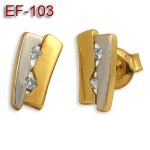 Kolczyki złote z cyrkoniami EF-103