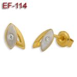 Kolczyki złote z cyrkoniami EF-114