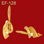Kolczyki złote z cyrkoniami EF-128