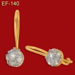 Kolczyki złote z cyrkoniami EF-140
