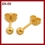 Złote kolczyki - kuleczki EK-05