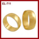 Złote klasyczne obrączki ślubne 7mm EL-711