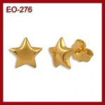 Złote kolczyki - gwiazdki EO-276