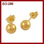 Złote kolczyki - kuleczki EO-286