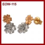 Złota zawieszka - kwiatki EOW-115