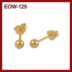 Złote kolczyki - kuleczki EOW-125