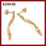 Złote kolczykii EOW-95