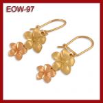 Złote kolczyki - kwiatki EOW-97