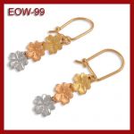 Złote kolczyki - kwiatki EOW-99