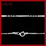 Srebrny łańcuszek - Kuleczki 45cm LG-10