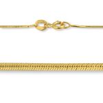 Złoty łańcuszek 45cm - żmijka