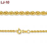Złoty łańcuszek - cordel - 42cm LJ-10
