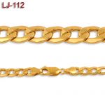 Złoty łańcuszek - pancerka - 50cm LJ-112