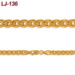 Złoty łańcuszek - monaliza - 45cm LJ-136