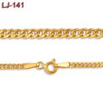 Złoty łańcuszek - pancerka - 50cm LJ-141