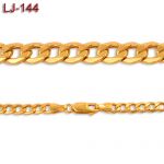 Złoty łańcuszek - pancerka - 50cm LJ-144