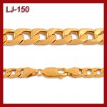 Złoty łańcuszek - pancerka - 50cm LJ-150