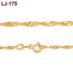 Złoty łańcuszek - Singapore - 45cm LJ-175