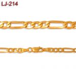 Złoty łańcuszek - figaro 45cm LJ-214