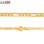 Złoty łańcuszek - figaro 50cm LJ-222