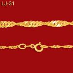Złoty łańcuszek 42cm LJ-31