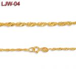 Złoty łańcuszek - Singapore - 45cm LJW-04