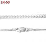 Srebrny łańcuszek - żyłka 60cm LK-53