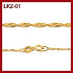 Złoty łańcuszek - singapore 45cm LKZ-01