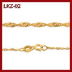 Złoty łańcuszek - singapore 50cm LKZ-02