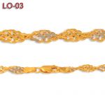 Złoty łańcuszek 45cm LO-03