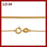 Złoty łańcuszek - żyłka - 45cm LO-34