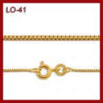 Złoty łańcuszek - kosteczka - 45cm LO-41