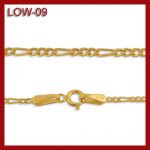 Złoty łańcuszek - Figaro - 45cm LOW-09