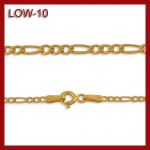 Złoty łańcuszek - Figaro - 45cm LOW-10