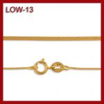 Złoty łańcuszek - żyłka - 42cm LOW-13