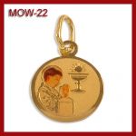 Złoty medalik na pierwszą komunię MOW-22