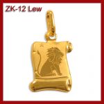 Złota zawieszka - Znak zodiaku Lew ZK-12
