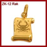 Złota zawieszka - Znak zodiaku Rak ZK-12