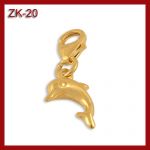 Złota przywieszka - delfinek - koniczynka ZK-20
