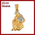 Złota zawieszka - Znak zodiaku Wodnik ZO-01