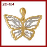 Złota zawieszka - motylek ZO-104
