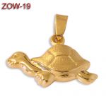 Złota zawieszka - żółw ZOW-19